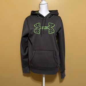 Under Armour Women’s Hoodie with Cool Green Zebra Design